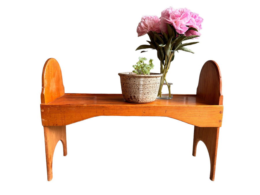 Vintage Wood Stool Bench