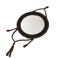 Wood Beaded Wall Mirror