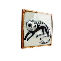 Tonala Ceramic Tile Folklore Cat Wall Art