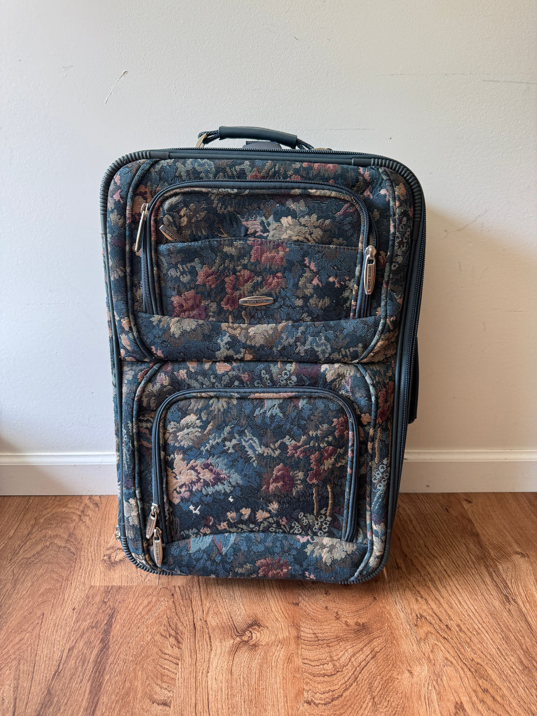 Pierre Cardin Floral Travel Carry-On vintage