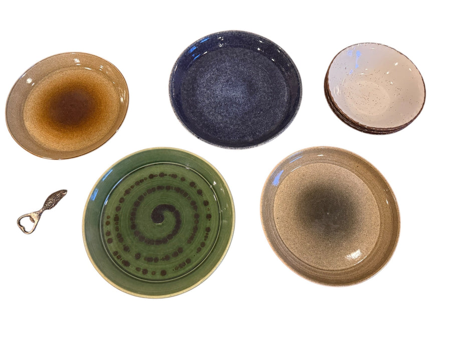 CC Studio Pottery Serving Dishes Midcentury Japanese Bowls