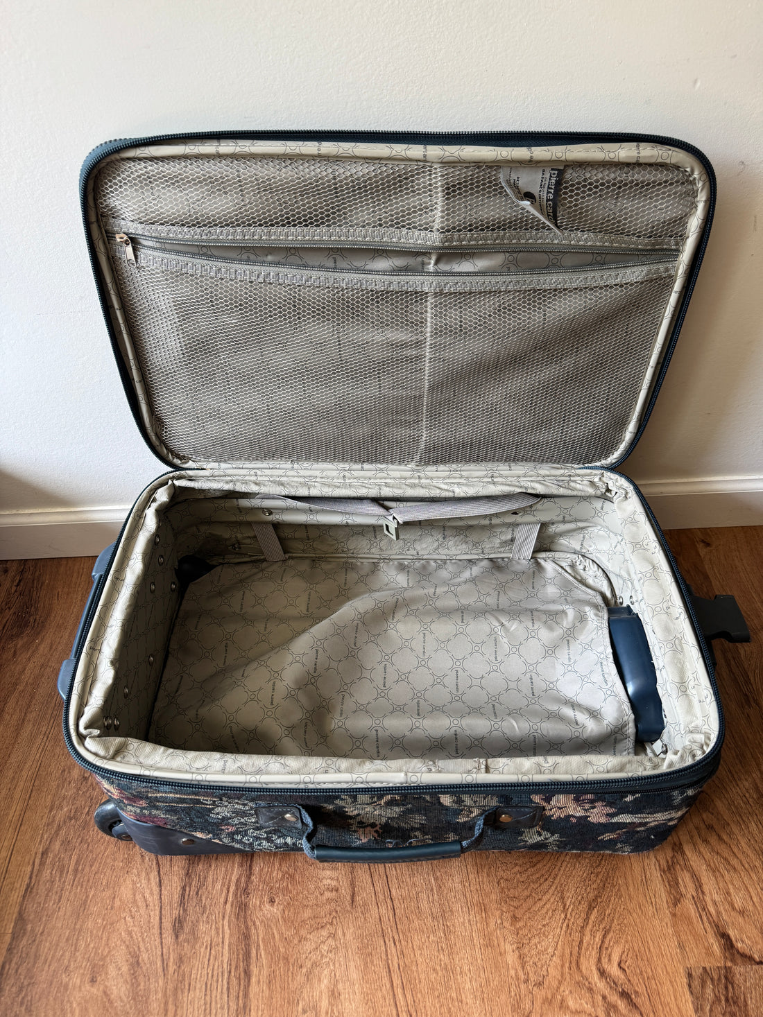 Pierre Cardin Floral Travel Carry-On vintage