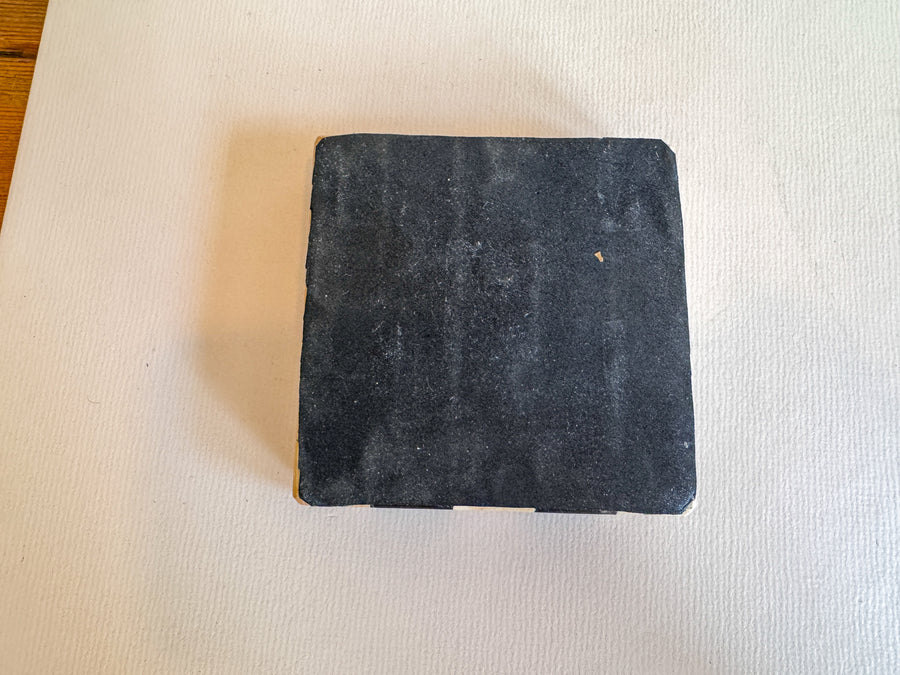 Stone Black and White Stripe Ashtray