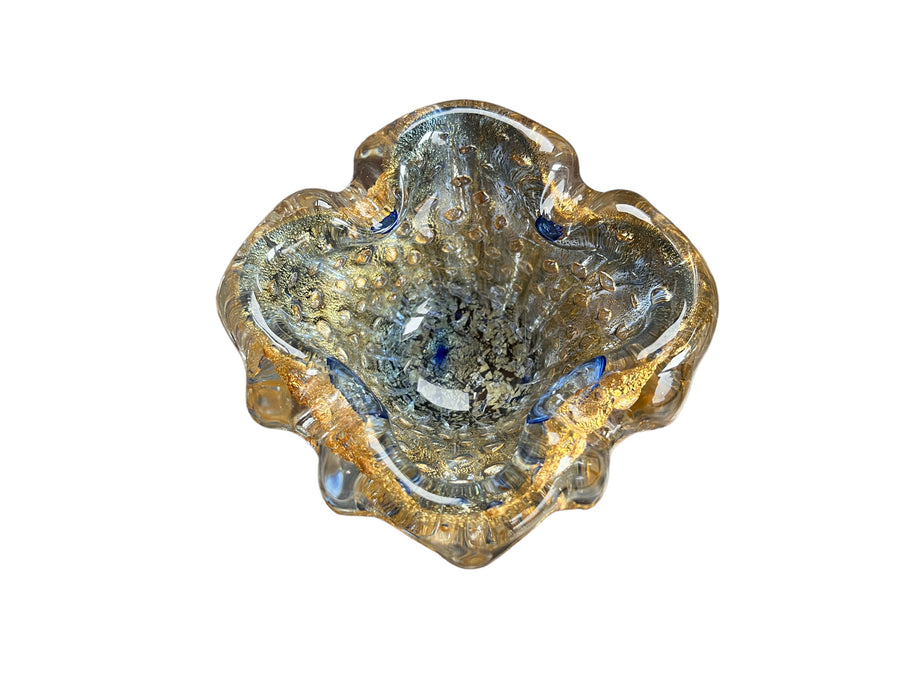 Murano Crystal Glass Ashtray Dish