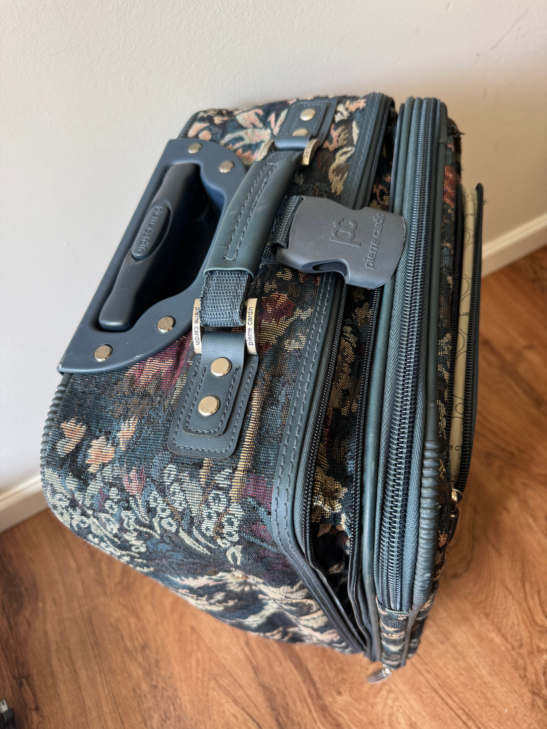 Pierre Cardin Floral Travel Carry-On vintage