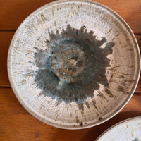 Ceramic Dinner Plates Studio Pottery Vintage 