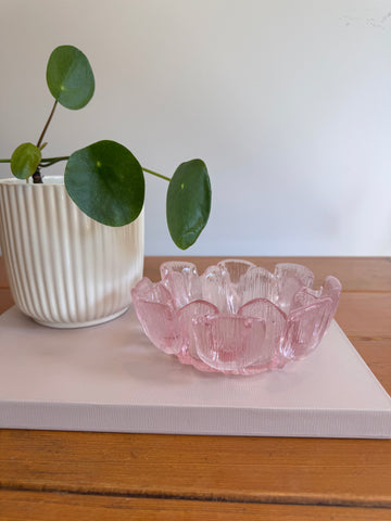 Viking Glass Pink Bowl