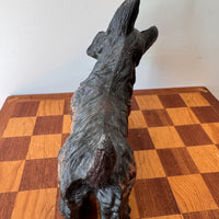 Scottish Terrier Needlepoint Statue Brass Candlestick Butter Dish (Sold Separately)