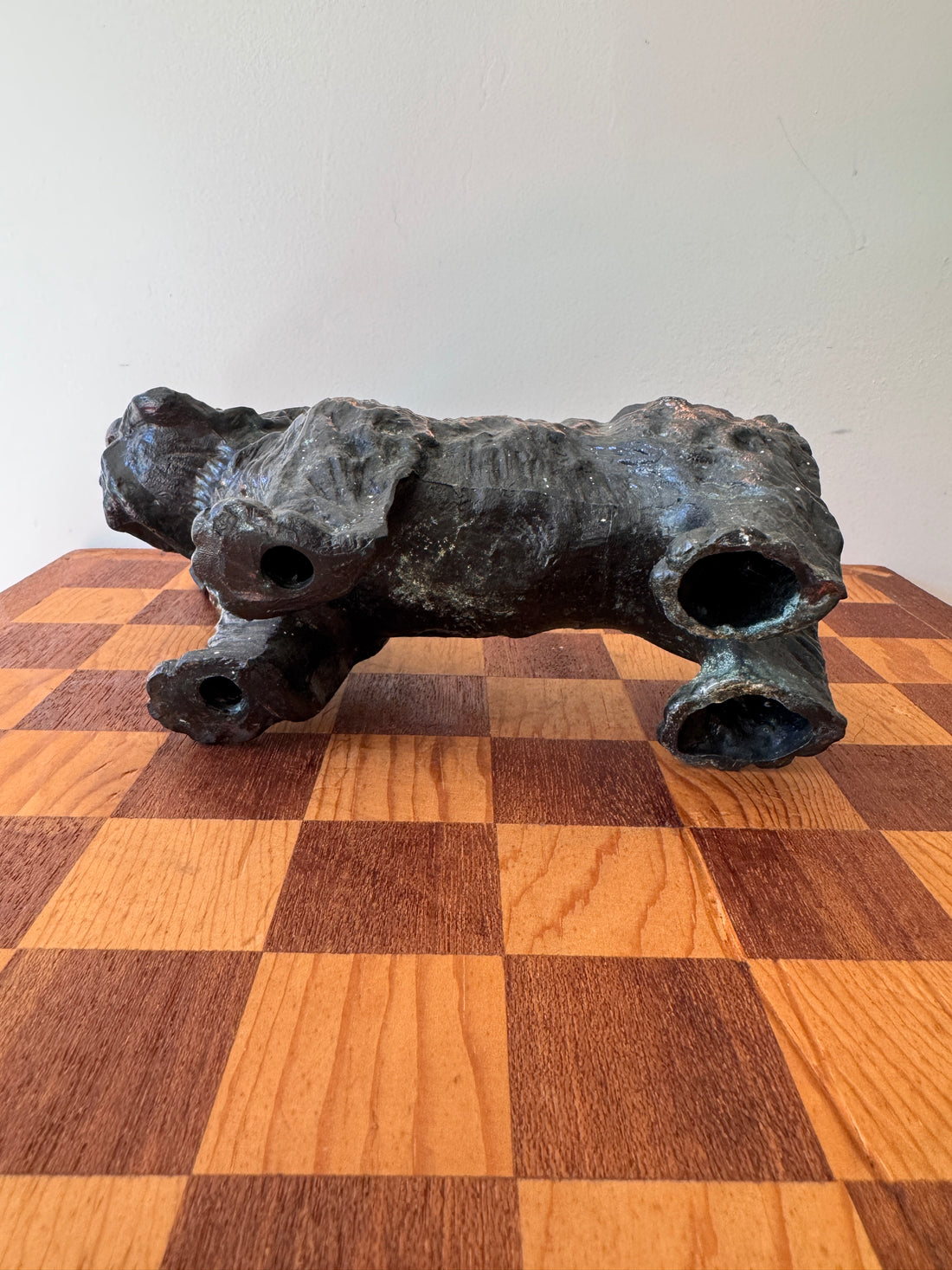 Scottish Terrier Needlepoint Statue Brass Candlestick Butter Dish (Sold Separately)