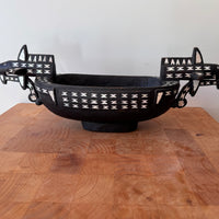 Pearl Inlay Solomon Islands wood bowl art