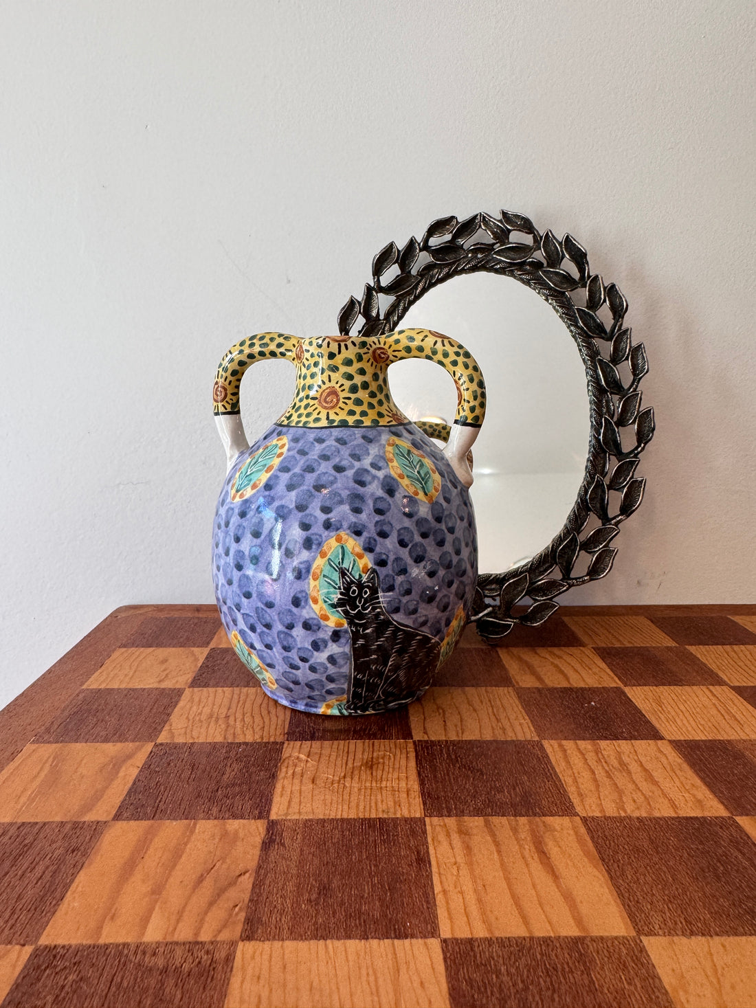 Pozniak Ceramic Vase Mirror and Aram Coasters (Sold Separately)