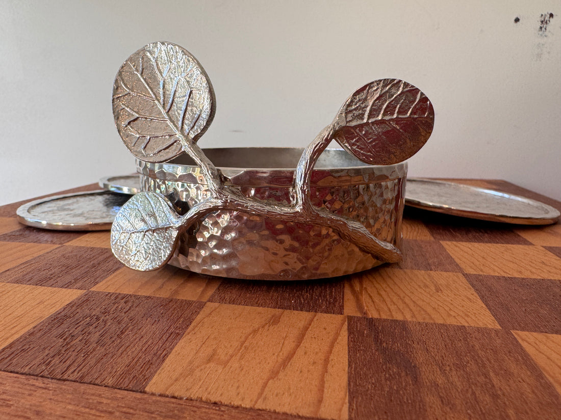 Pozniak Ceramic Vase Mirror and Aram Coasters (Sold Separately)