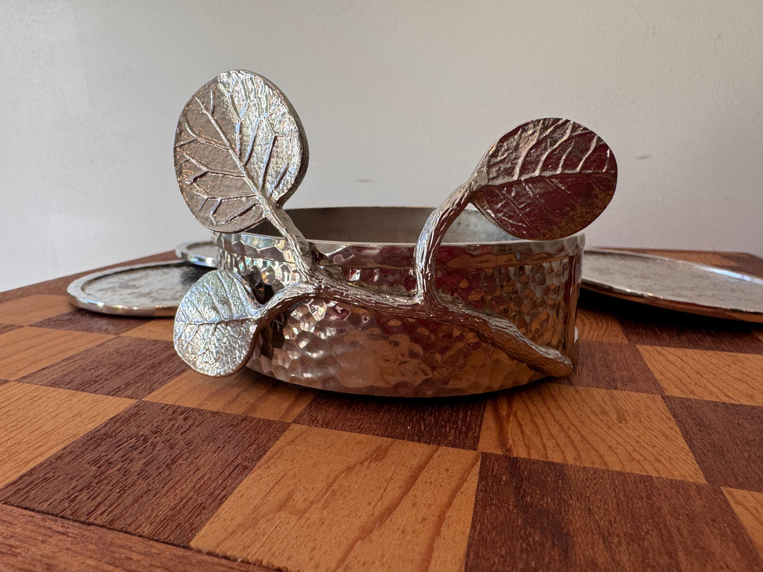 Pozniak Ceramic Vase Mirror and Aram Coasters (Sold Separately)