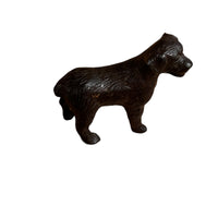 Solid Metal Dog Statue Vintage