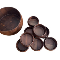 Diversified Industries Division Walnut Bowls Set of Nine 9 Made in the USA