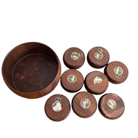 Diversified Industries Division Walnut Bowls Set of Nine 9 Made in the USA