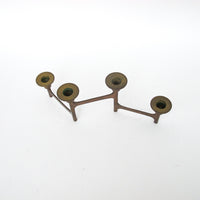 Danish Mid-Century Modern Nagel Style Brass Folding Candle Holder