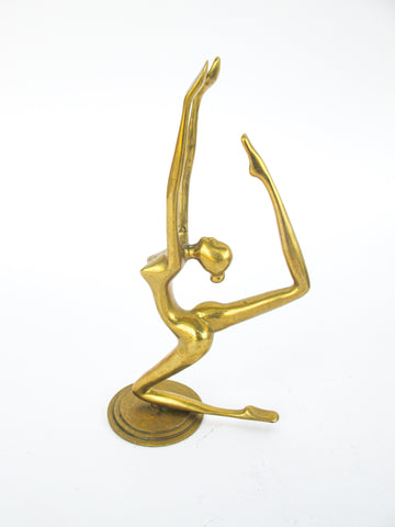 Brass Ballerina Dancer Figure