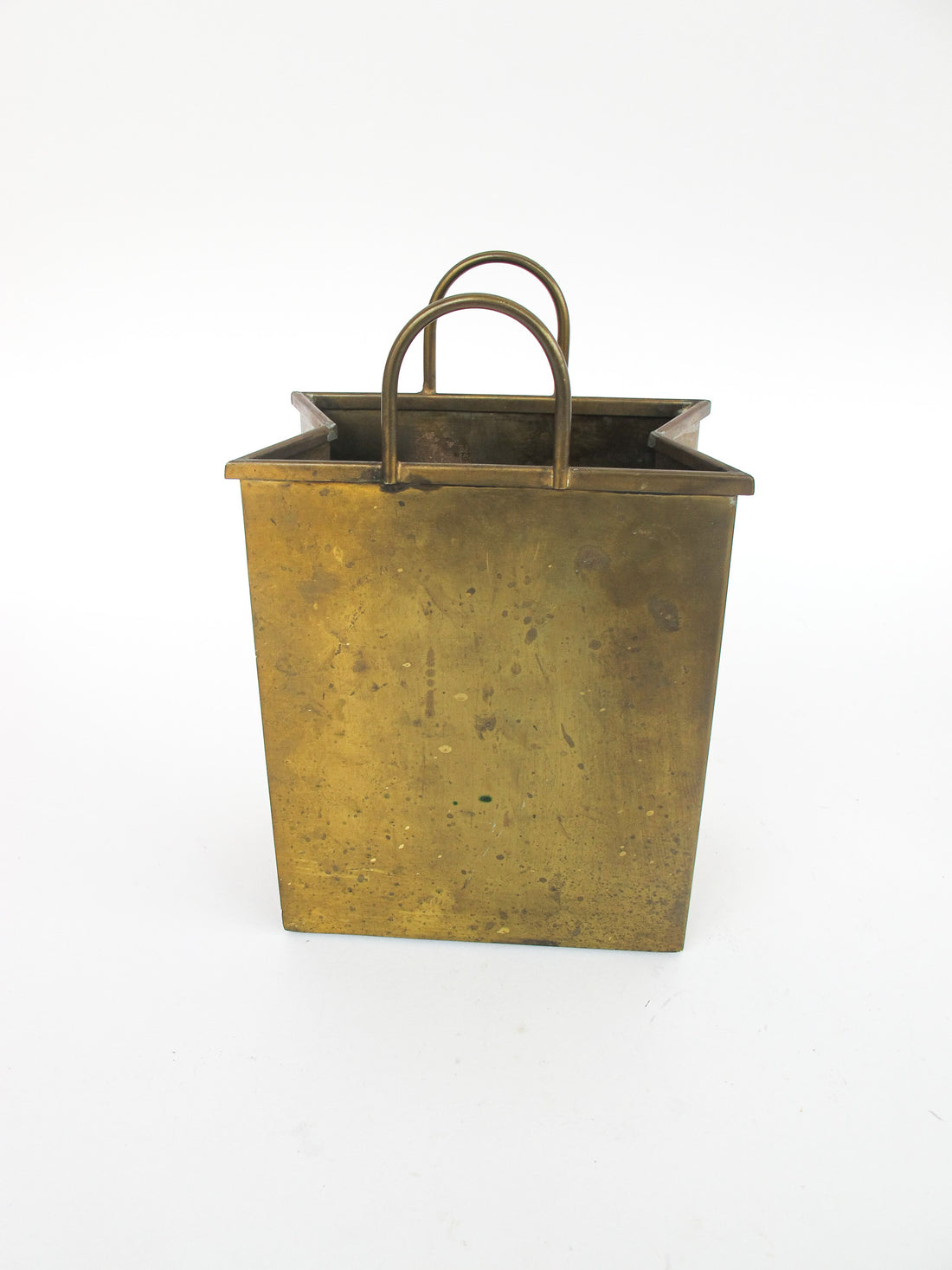 Gio Ponti Designer Brass Paper Shopping Bag Made in Italy Vintage