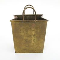 Gio Ponti Designer Brass Paper Shopping Bag Made in Italy Vintage