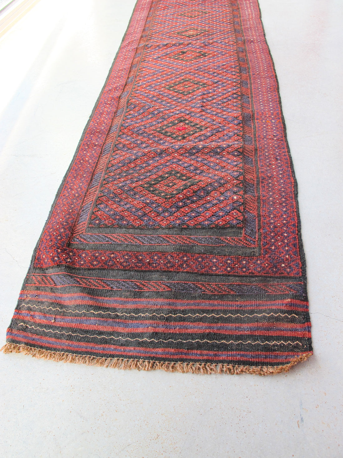 Turkish Vintage Kilim Runner Rug