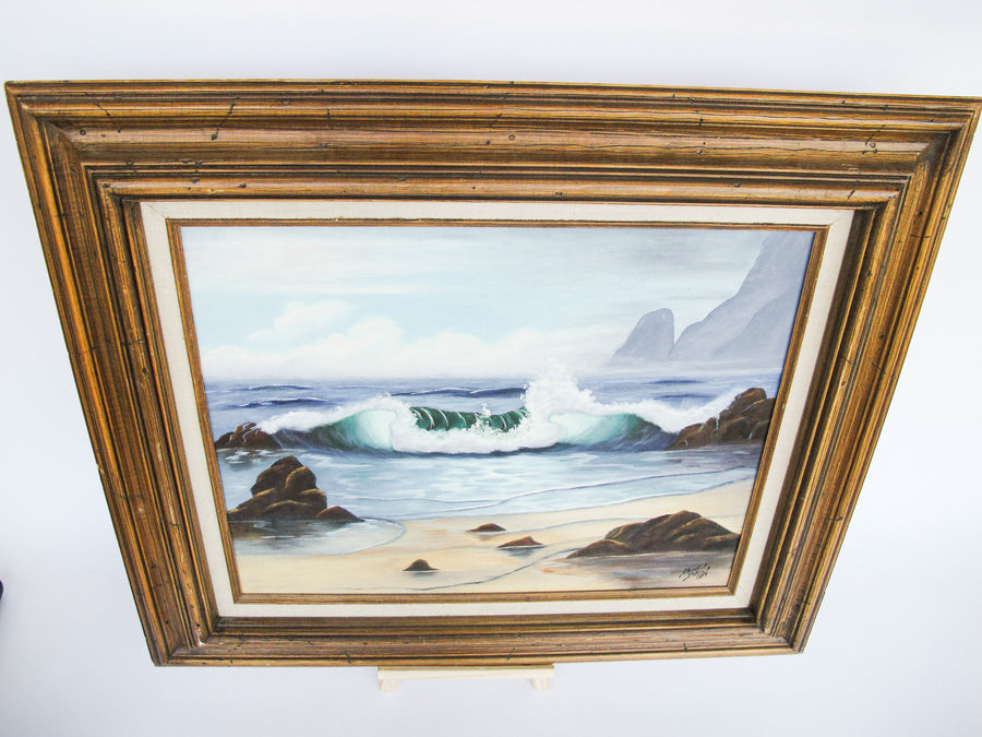 Ocean Landscape Painting Framed Wall Art