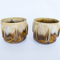 Midcentury Atomic California Pottery Ceramic Plant Pots (sold Individually)