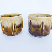 Midcentury Atomic California Pottery Ceramic Plant Pots (sold Individually)