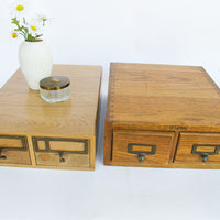 Antique Index Cabinet Card Catalogs (Each Sold Separately)