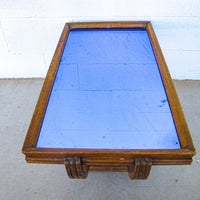 Blue Mirrored Coffee Table