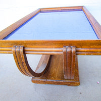 Blue Mirrored Coffee Table