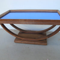 Blue Mirrored Coffee Table