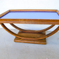 Blue Mirrored Coffee Table