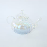 Prismatic Glass Curved Tea Pot