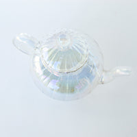 Prismatic Glass Curved Tea Pot