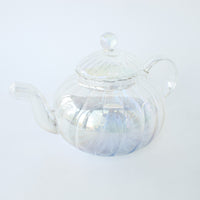 Prismatic Glass Curved Tea Pot