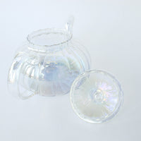 Prismatic Glass Curved Tea Pot