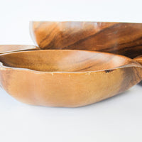 Monkeypod Wood Salad Bowl Set