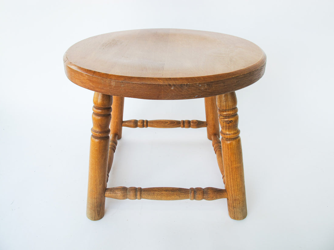 Solid Wood Round Stool