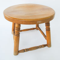 Solid Wood Round Stool