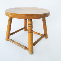 Solid Wood Round Stool