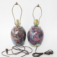 Funihiro Ceramic Lamp Bases with Bright Color Drip Glaze Finish (Sold Separately)