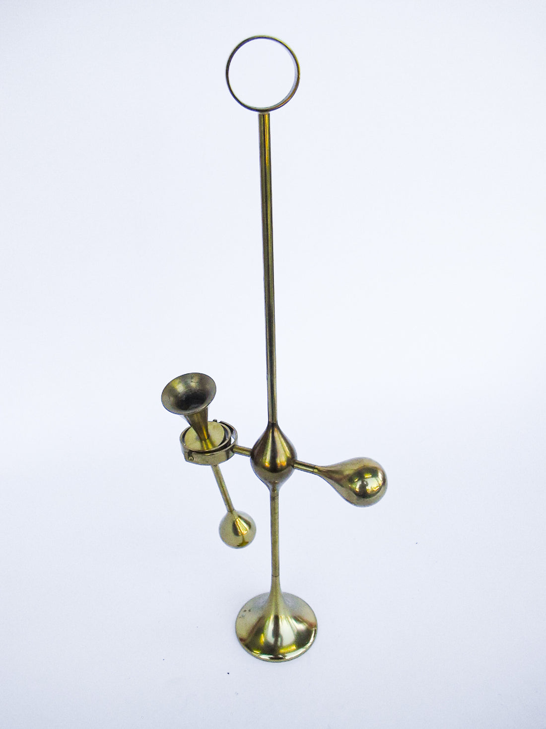 Freddie Anderson Brass Candlestick Holder