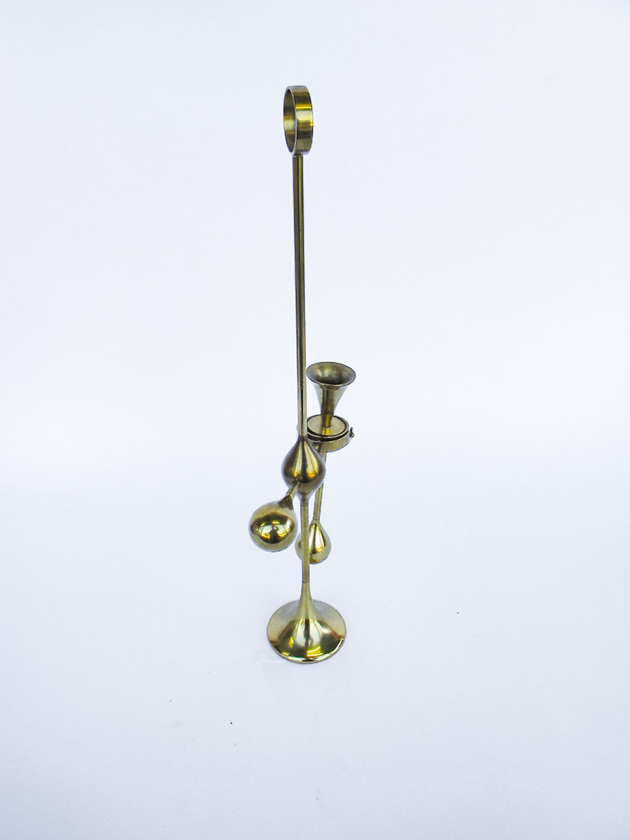 Freddie Anderson Brass Candlestick Holder