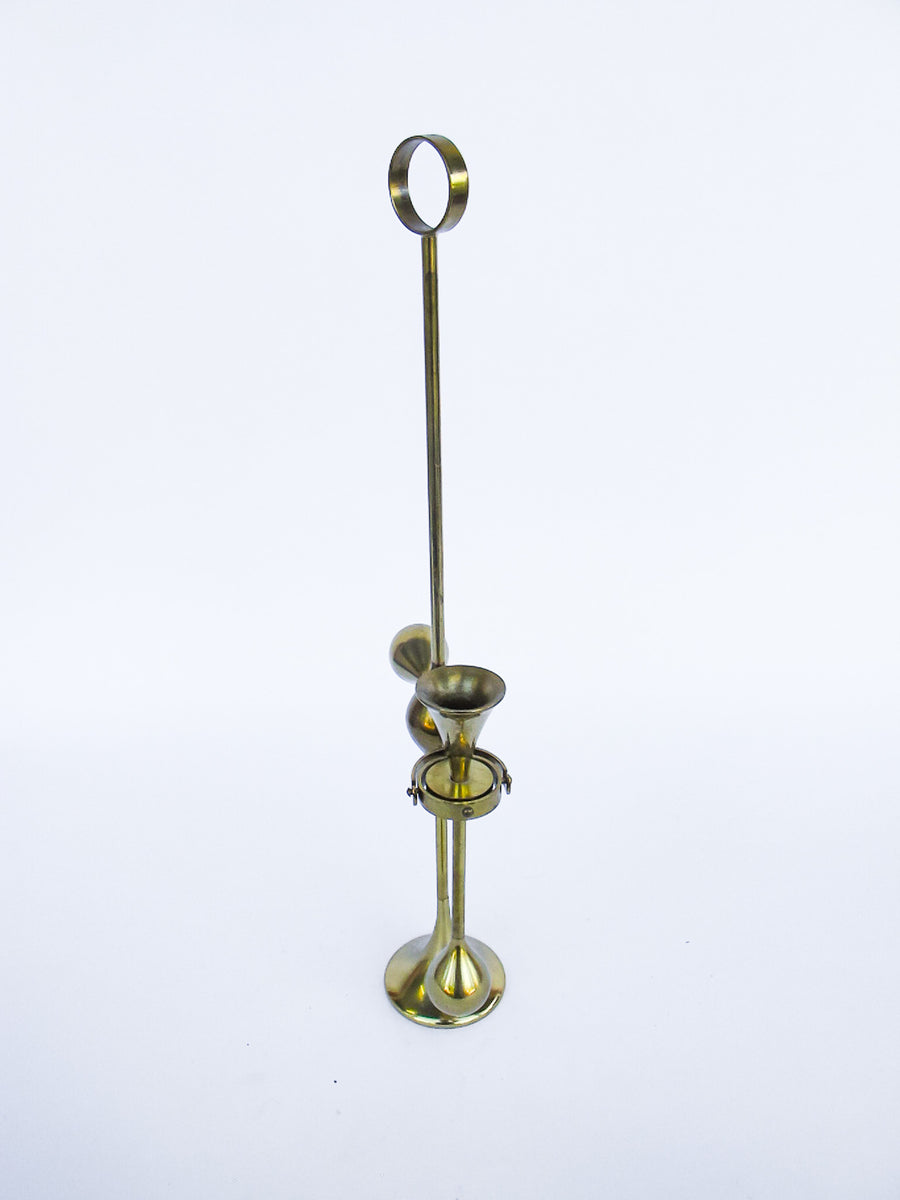 Freddie Anderson Brass Candlestick Holder