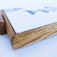 Oak and Fish Tile Tray Trivet