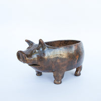 Sculpted Clay Studio Pottery Pig Dish