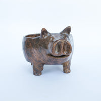 Sculpted Clay Studio Pottery Pig Dish