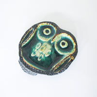 Ceramic Owl Dish Trivet Tray Vintage Japanese pottery European Pottery