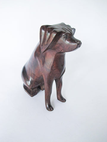 Ironwood Dog Sculpture